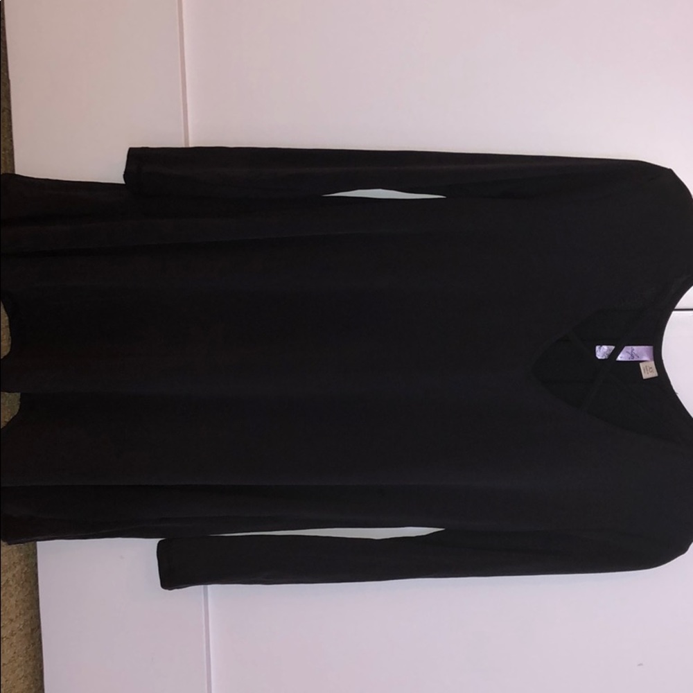 Criss cross neckline dress